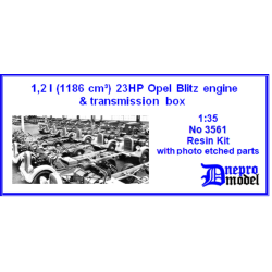 Dnepro Model DM3561 1/35, 1.5 l (1488 cmÂ³) 37HP Opel Blitz engine, transmissions