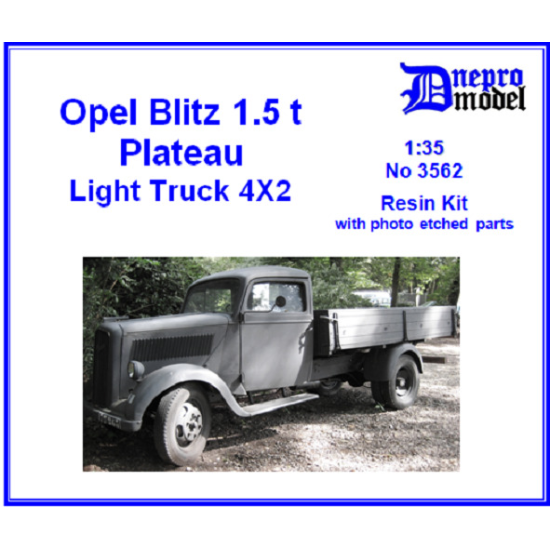 Dnepro Model DM3562 - 1/35, Opel Blitz 1,5 t Plateau, Full set parts of truck