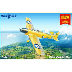 Mikro Mir 32-002 1/32 Miles Magister British training aircraft Scale model 234mm