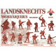 Bundle lot of Red Box Landsknechts 16 Century 72057+72058+72059 1/72 scale