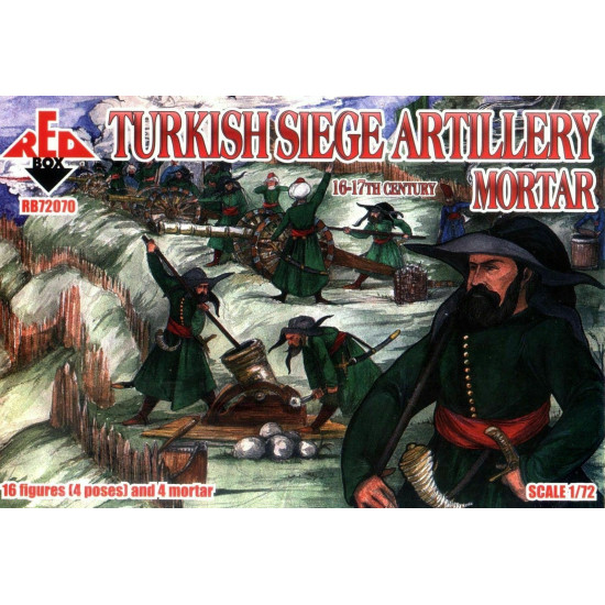 Bundle lot of Red Box Turkish Siege Artillery, 16th Century 72069+72070 1/72