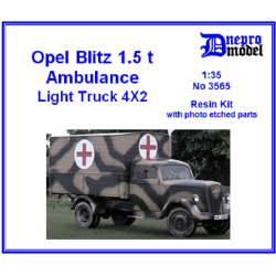Dnepro Model DM3565 - 1/35, Opel Blitz 1,5 t Ambulance, Full set parts of truck