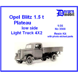 Dnepro Model DM3568 - 1/35, Opel Blitz 1,5 t Plateau Low side, scale model kit