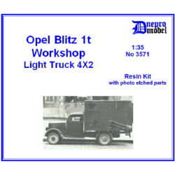 Dnepro Model DM3571 - 1/35 Opel Blitz 1t Workshop, Resin Kit with photo etched