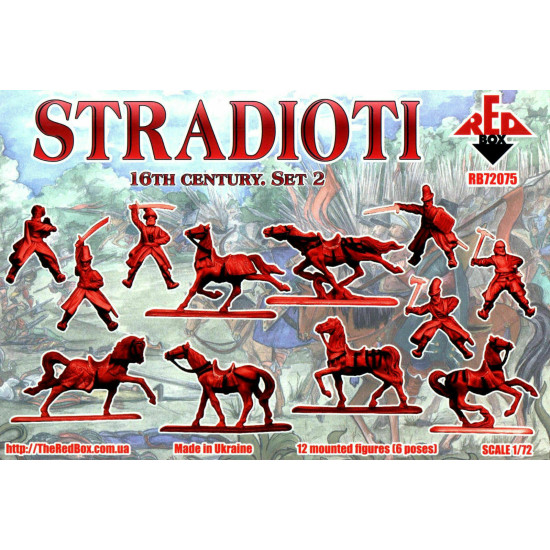 Bundle lot of Red Box Stradioti 16th Century Set 1,2 72074+72075 1/72 scale
