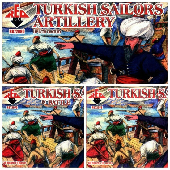 Red Box 1/72 Turkish Sailors in Battle 16-17th Century # 72079 