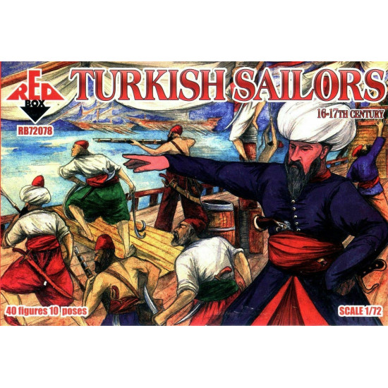 Bundle lot of Red Box Turkish Sailors 16-17 Century 72078+72079+72080 1/72 scale