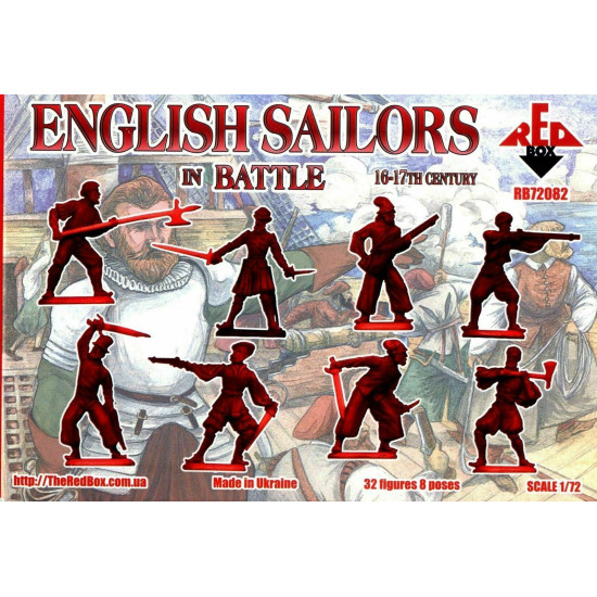 Bundle lot of Red Box English Sailors 72081+72082+72083 1/72 scale