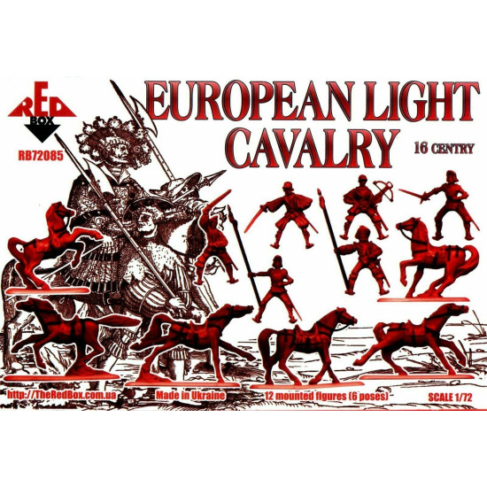 Bundle lot of Red Box European Light Cavalry XVI Set 1,2 72084+72085 1/72 scale