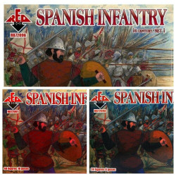 Bundle lot of Red Box Spanish Infantry Set 1,2,3 72096+72097+72098 1/72 Scale