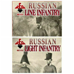 Bundle lot of Red Box Russian Light Infantry 1803-1807 72131+72132 1/72 scale