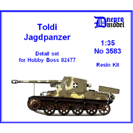 Dnepro Model DM3583 - 1/35, Toldi Jagdpanzer (Detail set for Hobby Boss 82477)