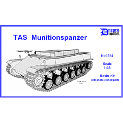 Dnepro Model DM3584 1/35 TAS Munitionspanzer WWII, Resin Kit, photo etched parts