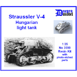 Dnepro Model DM3590 - 1/35 Straussler V-4 Hungarian light tank WWII, scale model