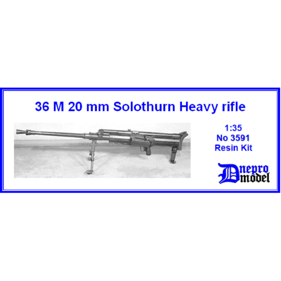 Dnepro Model DM3591 - 1/35, 36 M 20 mm Solothurn Heavy rifle, scale model kit