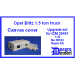 Dnepro Model DM35103 1/35 Opel Blitz 1.5 ton truck Canvas cover (for ICM 35401)