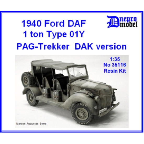 Dnepro Model DM35116 - 1/35 1940 Ford DAF 1,0 t Type 01Y PAG-Trekker DAK version