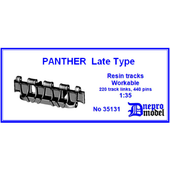 Dnepro Model DM35131 1/35 Panther Late type Workable resin track scale model kit