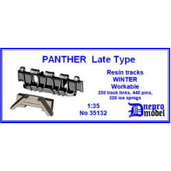 Dnepro Model DM35132 1/35 Panther Late type Workable resin track Winter model