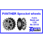 Dnepro Model DM35135 - 1/35, Panther Sprocket wheels, scale resin model kit