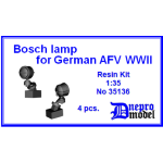 Dnepro Model DM35136 - 1/35, Bosch lamp for German AFV WWII, scale model kit