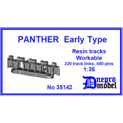 Dnepro Model DM35142 - 1/35 Panther Early type Workable resin track, scale model