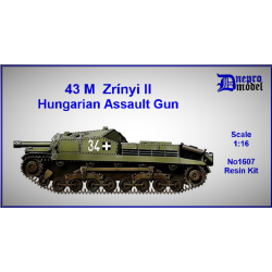 Dnepro Model - 43M Zrinyi II Hungarian Assault Gun WWII DM1607 1/16 scale model kit