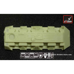 BTR-80 hull bottom correction set for Trumpeter kits RESIN 1/72 Armory AC7273