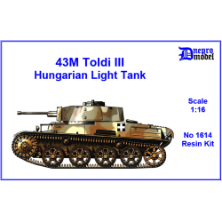 Dnepro Model DM1614 1/16, 1614 43M Toldi III Hungarian light tank WWII model kit