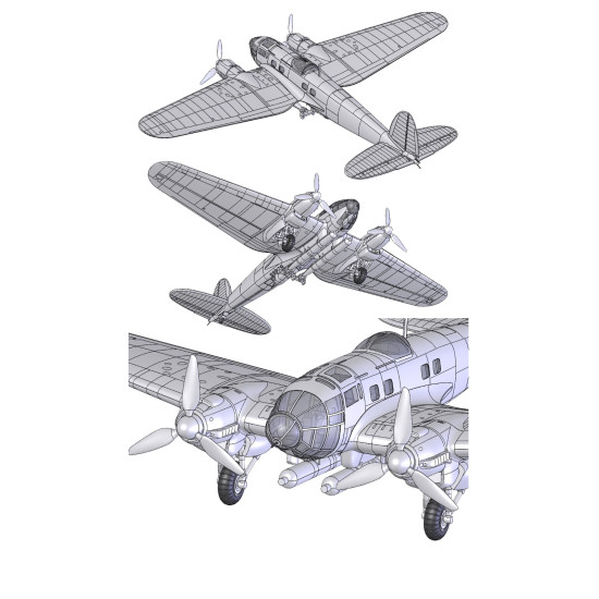 Roden 341 - 1/144 - Heinkel He111 H-6 (Scale plastic model kit)