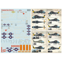 Print Scale 72-404 - 1/72 - Kaman Sea Sprite. Part 2, Decal for helicopter