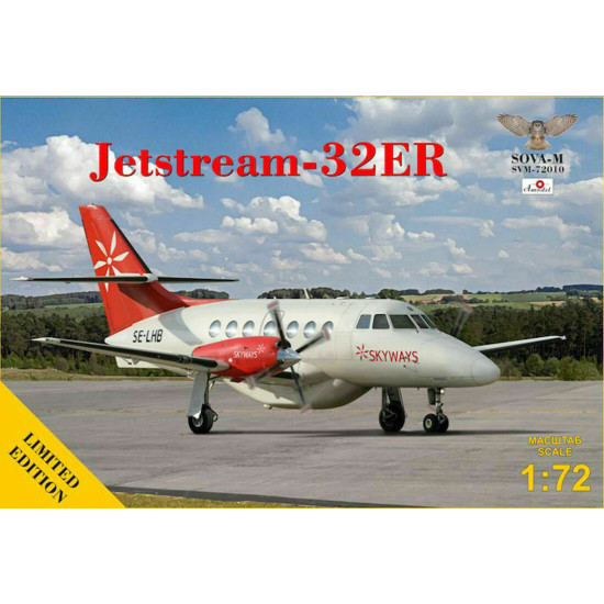 Sova Model SM72010 1/72 - Jetstream-32ER scale model kit, Length 204 mm