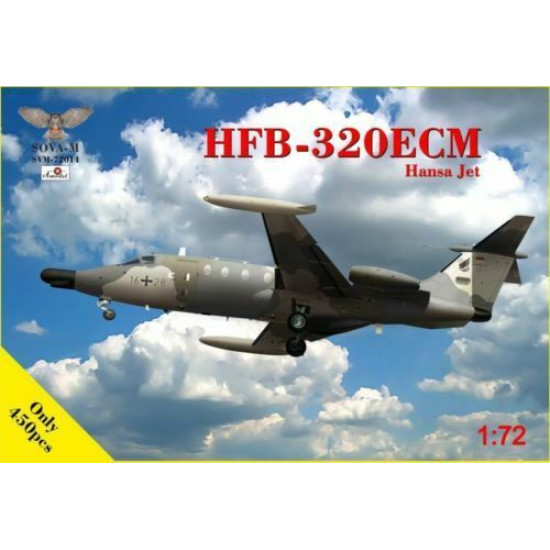 Sova Model SM72014 1/72 - HFB-320ECM Hasa Jet, scale model kit, Length 232 mm