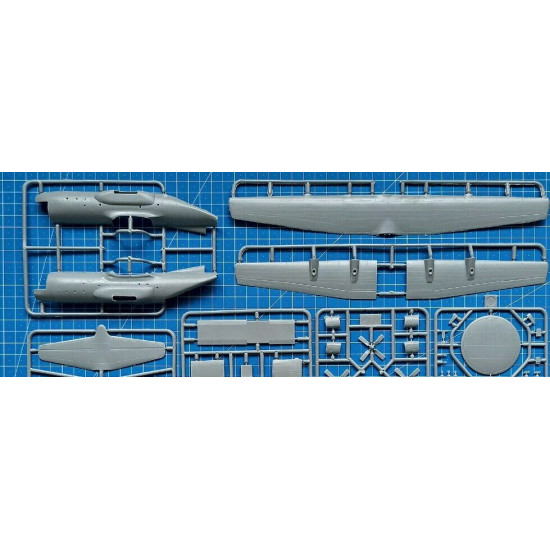 Sova Model SM14002 - 1/144, C-130 AWACS, scale plastic model kit, Length 207 mm