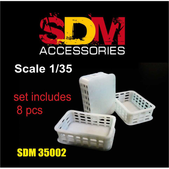 SDM 35002 - 1/35 - Boxes (8 pcs). Acccessories for diorama
