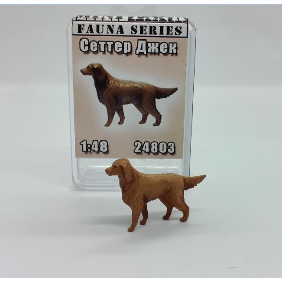 Mini Tank 24803 - 1/35 - Dog Setter Jack. Painted figure, painted animal