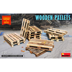 Miniart 35627 - 1/35 - WOODEN PALLETS. Scale model kit