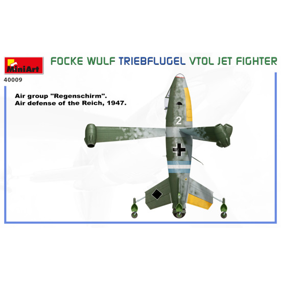Miniart 40009 - 1/35 - FOCKE WULF TRIEBFLUGEL VTOL JET FIGHTER 261 mm