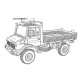 ACE 72450 - 1/72 - UNIMOG U1300L military 2t truck (4x4) 76 mm