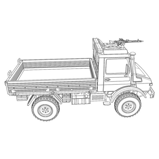 ACE 72450 - 1/72 - UNIMOG U1300L military 2t truck (4x4) 76 mm