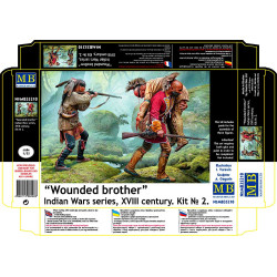 Master Box 35210 - Wounded brother. Indian Wars series, XVIII century. Kit2