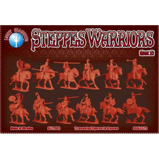 Alliance 72052 - 1/72 - Steppes Warriors. Set 2. 12 figures. Scale model kit