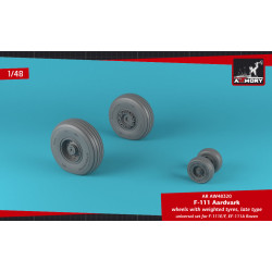 Armory AW48320 - 1/48 - F-111 Aardvark late type wheels w/ weighted tires