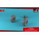 Armory AW48320 - 1/48 - F-111 Aardvark late type wheels w/ weighted tires