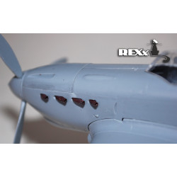 Exhaust Pipes for Yak-1 Airplane 7early, Univers. 1/48 REXx 48023 Branch Pipes