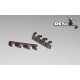Exhaust Pipes for Yak-1 Airplane 7early, Univers. 1/48 REXx 48023 Branch Pipes