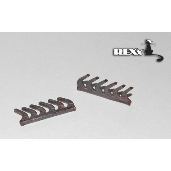 Exhaust Pipes for Bf 109E high det. Airplane Univers. 1/48 REXx 48024 Branch Pipes