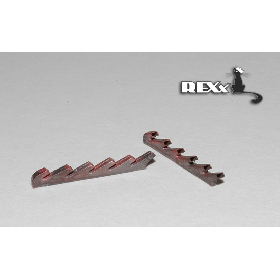 Exhaust Pipes for Bf 109E Airplane Airfix 1/48 REXx 48032 Branch Pipes