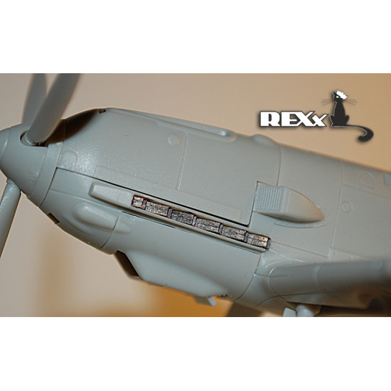 Exhaust Pipes for Bf 109E Airplane Airfix 1/48 REXx 48032 Branch Pipes