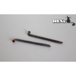 Exhaust pipes for D-3A-1 Val Airplane Hasegawa 1/48 REXx 48040 branch pipes